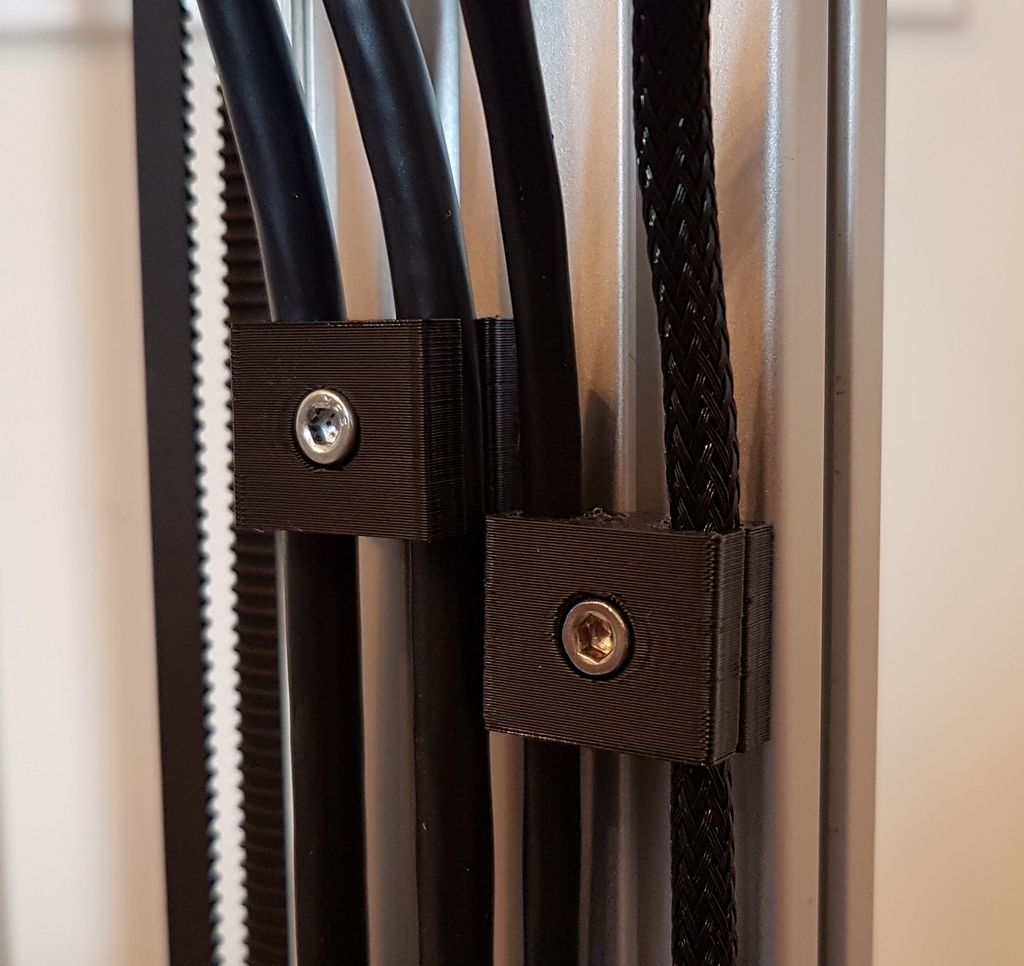 Organizador de cables dividido para impresoras 3D