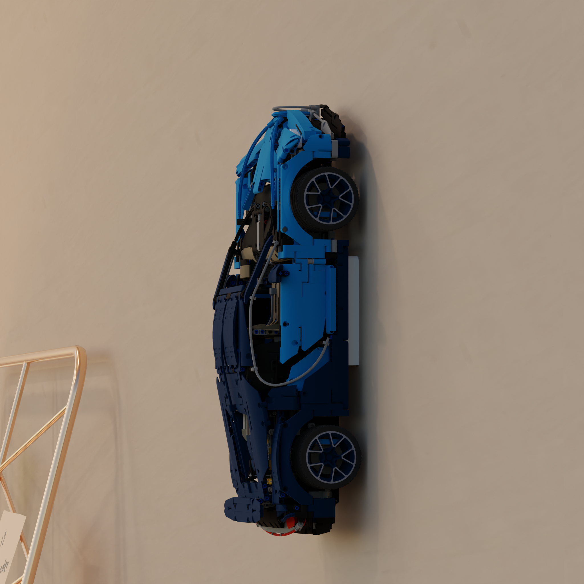 Montaje de pared para Lego Technic Bugatti