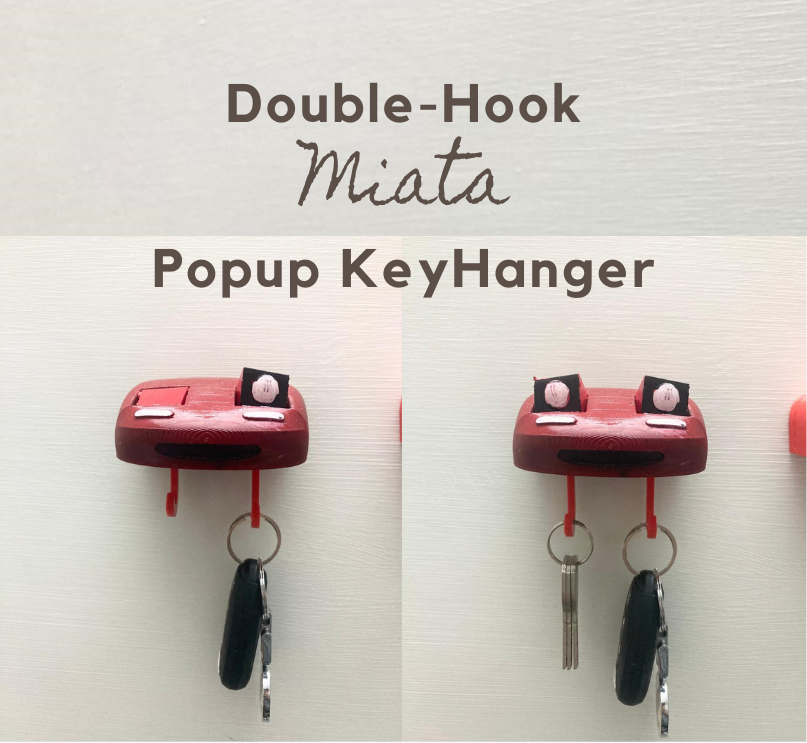 DOUBLE HOOK - Soporte para llaves POPUP de Miata