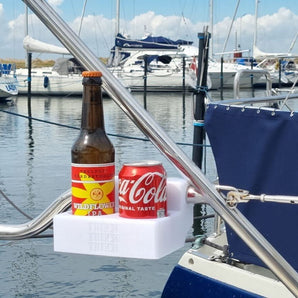 Portavasos para montaje en pasamanos de 25 mm