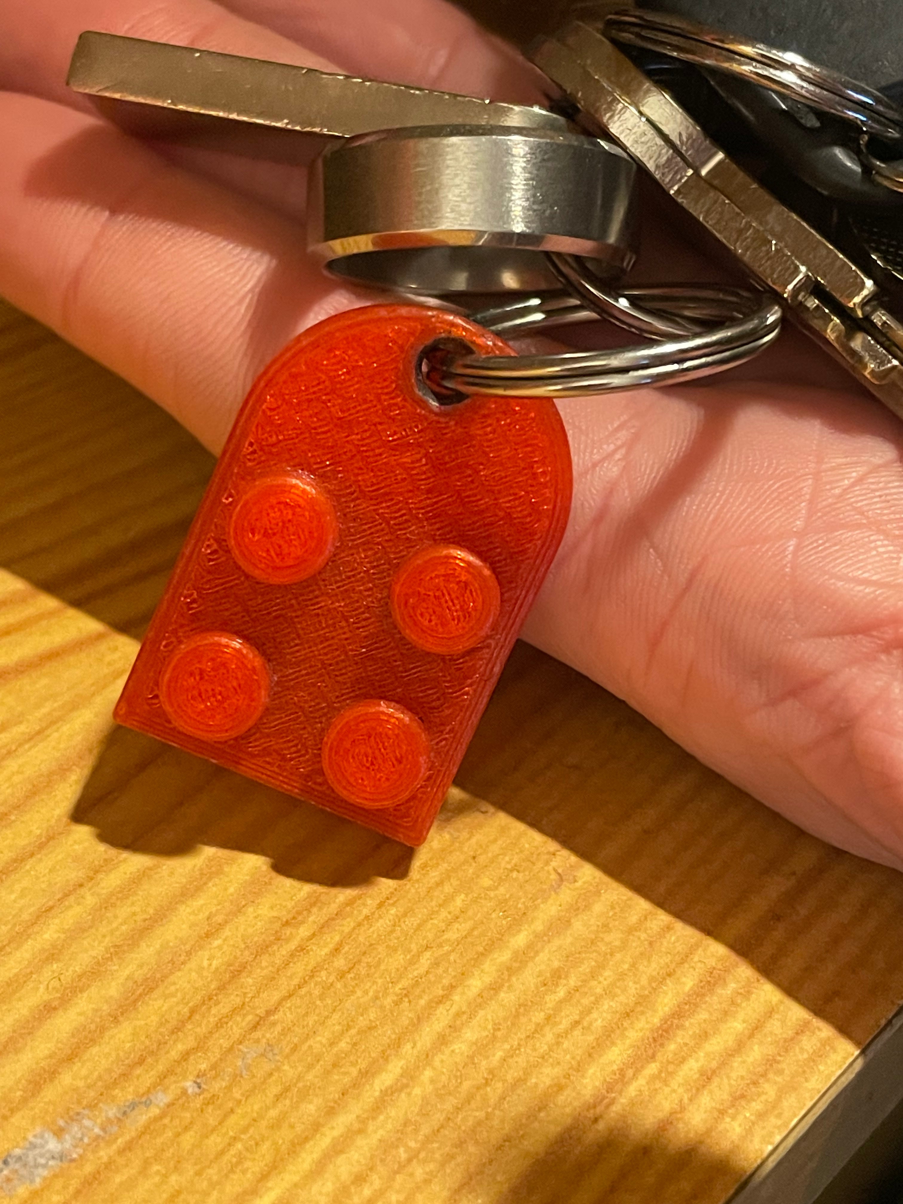 Llavero de corazón estilo LEGO