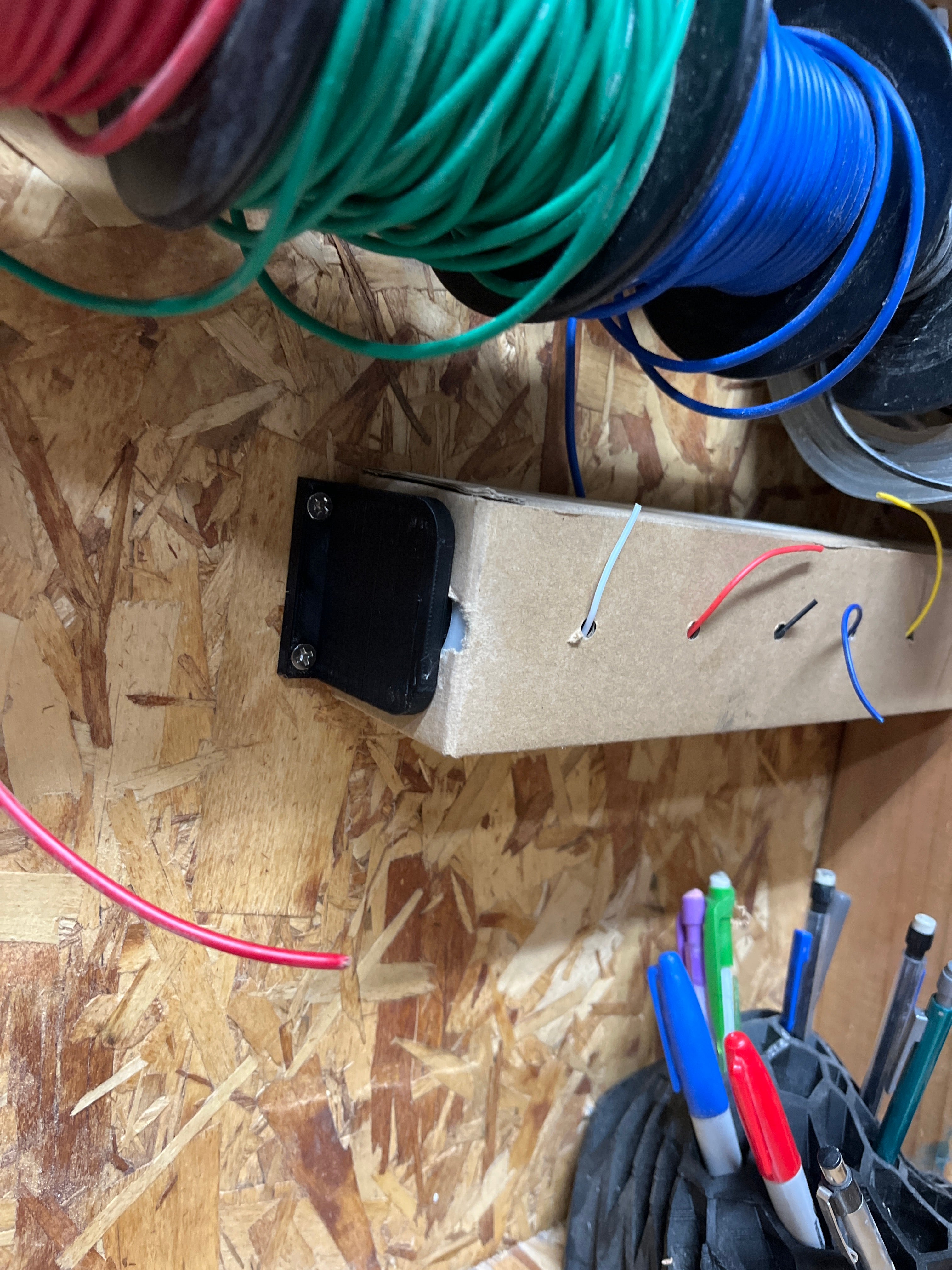 Soporte de cable de caja de 22ga para montaje en pared