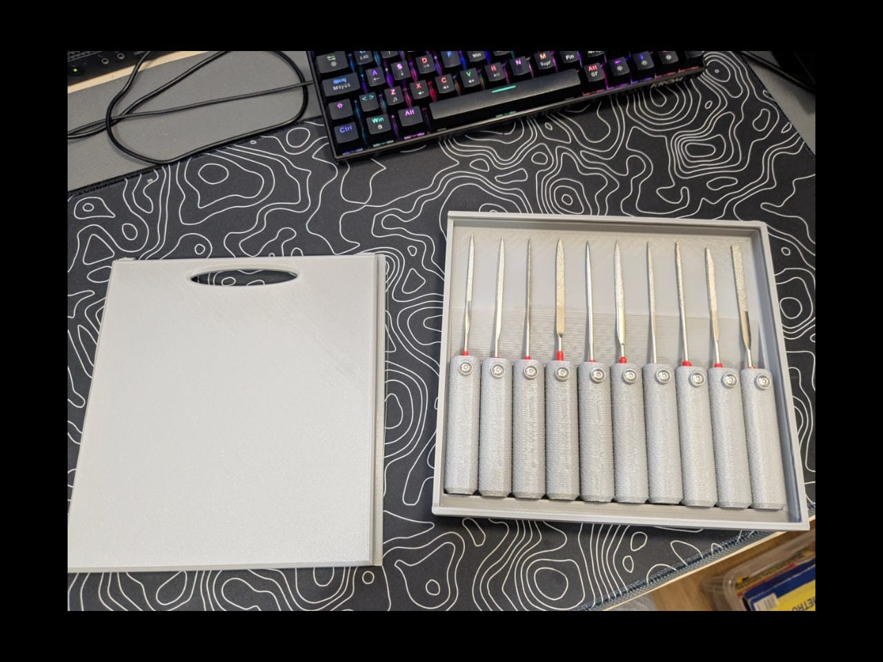 Caja de almacenamiento para agarres de herramientas - 10 espacios