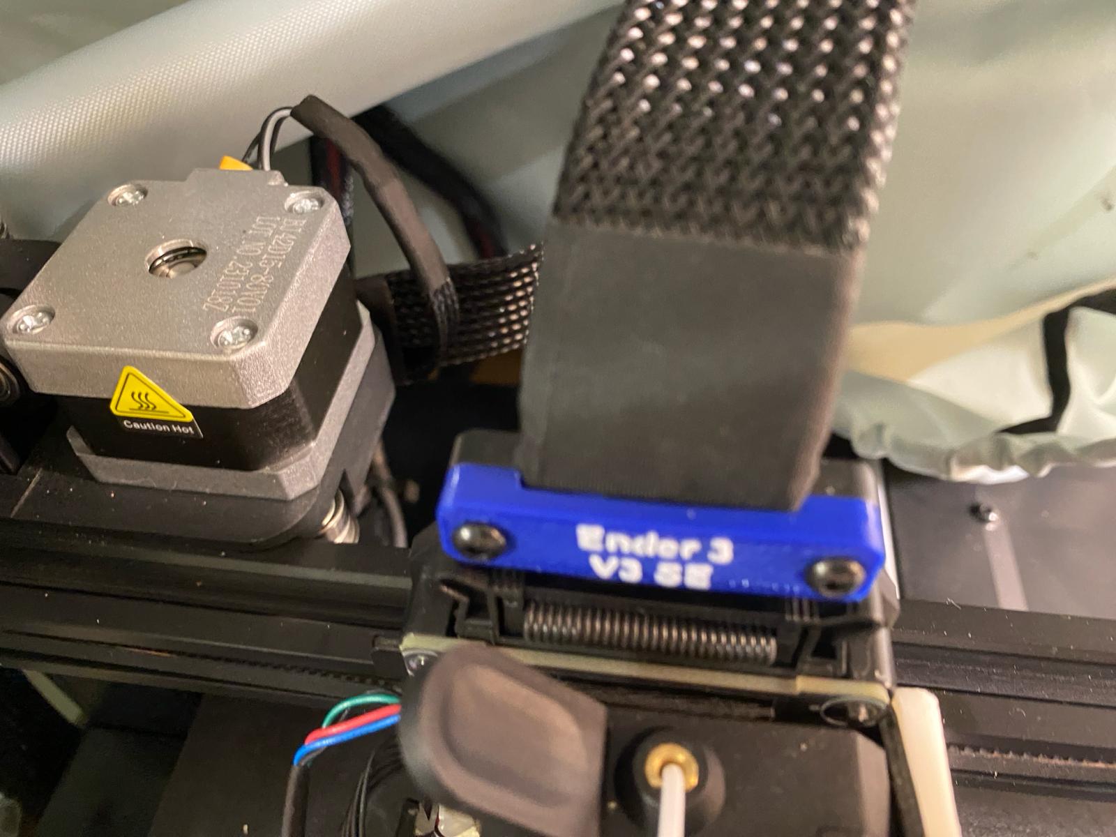 Abrazadera de cable del cabezal de impresión Ender 3 V3 SE