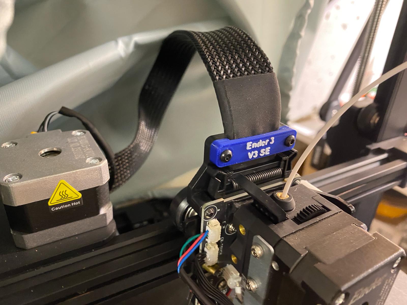 Abrazadera de cable del cabezal de impresión Ender 3 V3 SE