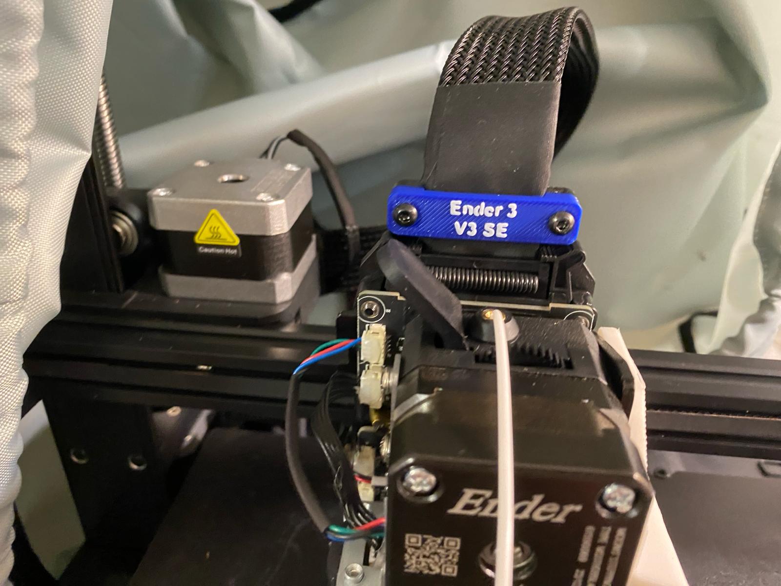 Abrazadera de cable del cabezal de impresión Ender 3 V3 SE