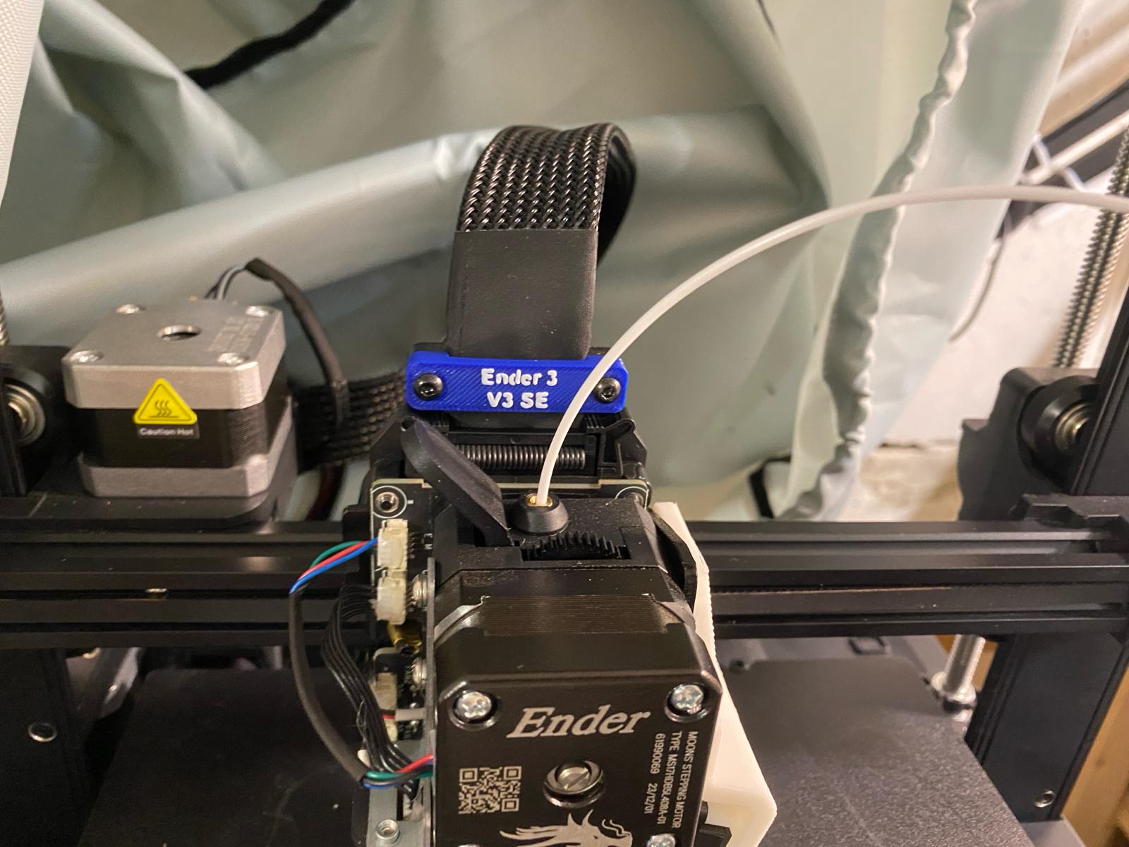 Abrazadera de cable del cabezal de impresión Ender 3 V3 SE