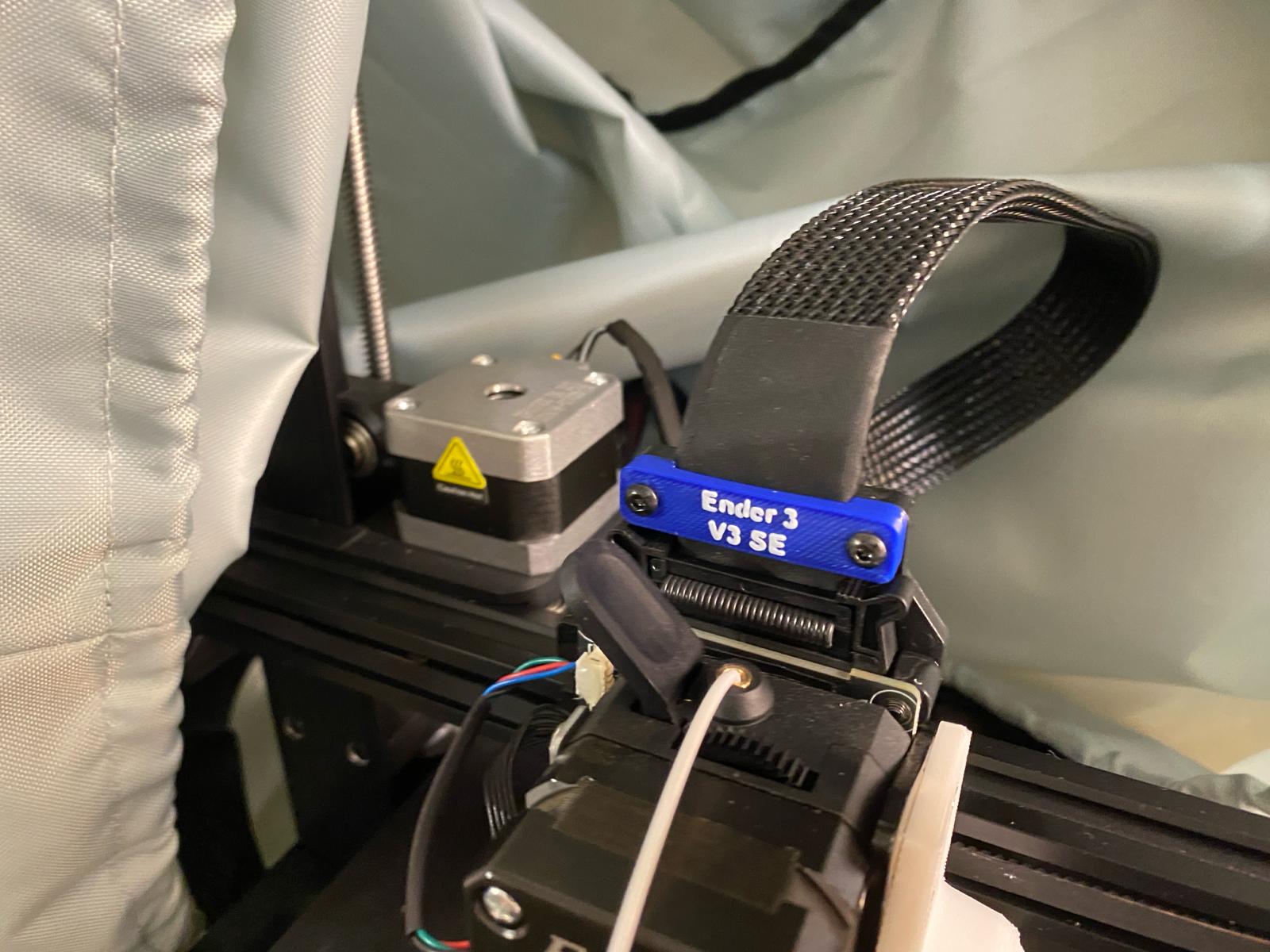 Abrazadera de cable del cabezal de impresión Ender 3 V3 SE
