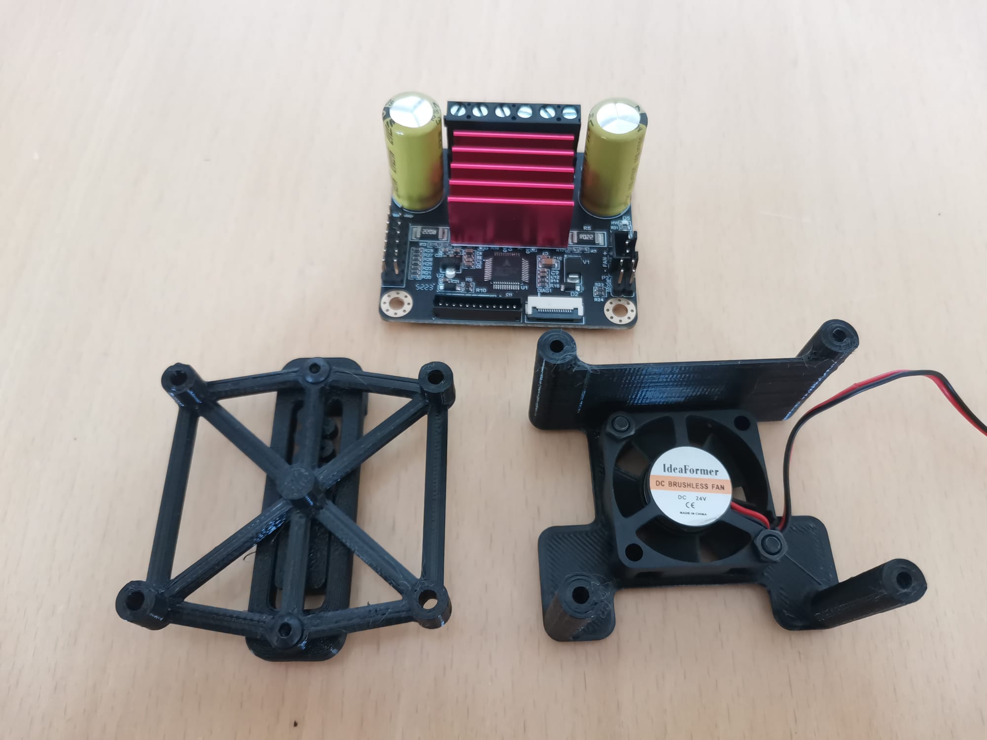 BTT TMC5160T Plus Disipador de calor y adaptador de carril DIN para Step Driver