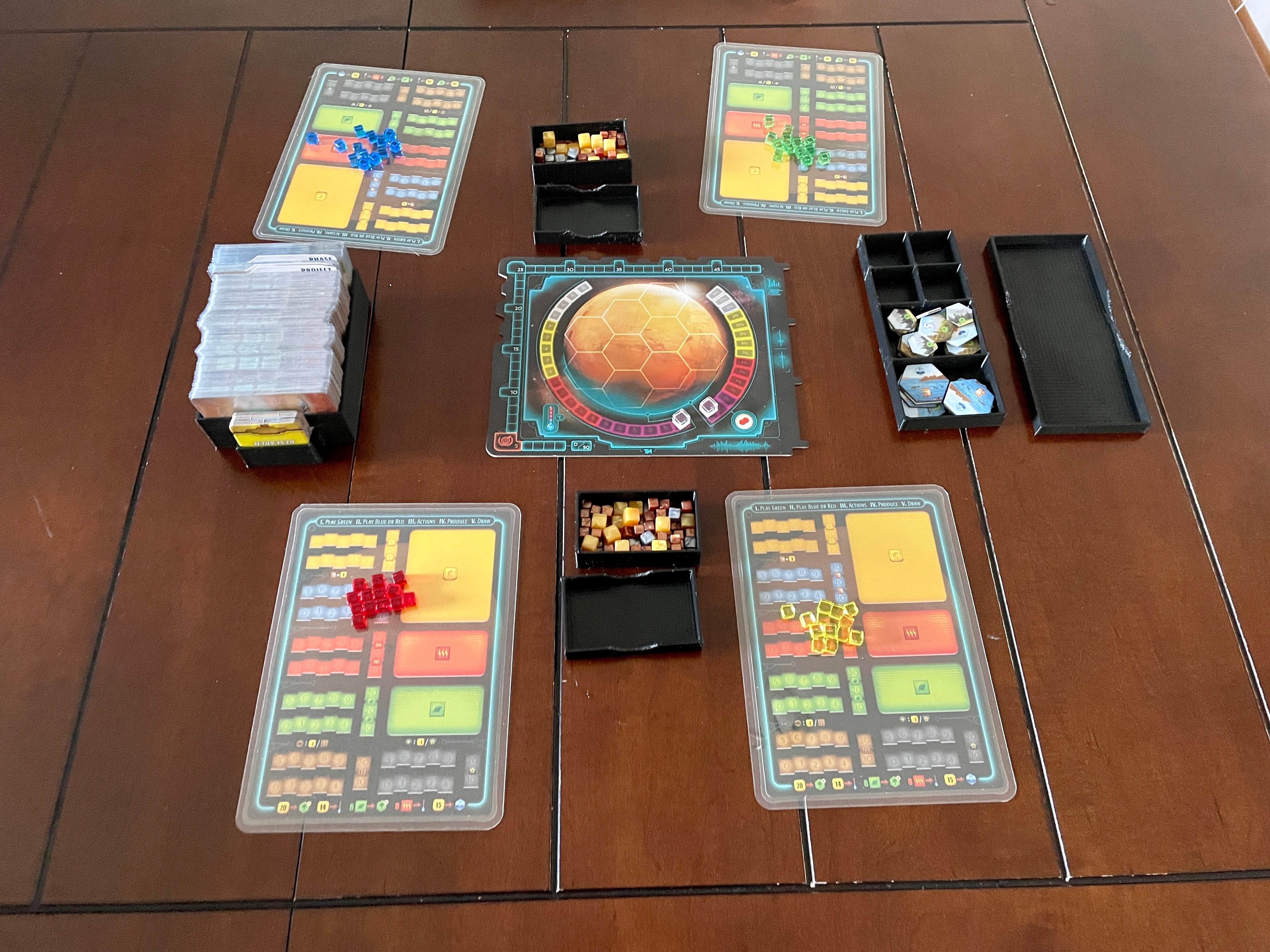 Organizador del juego de cartas Terraforming Mars (7 piezas)