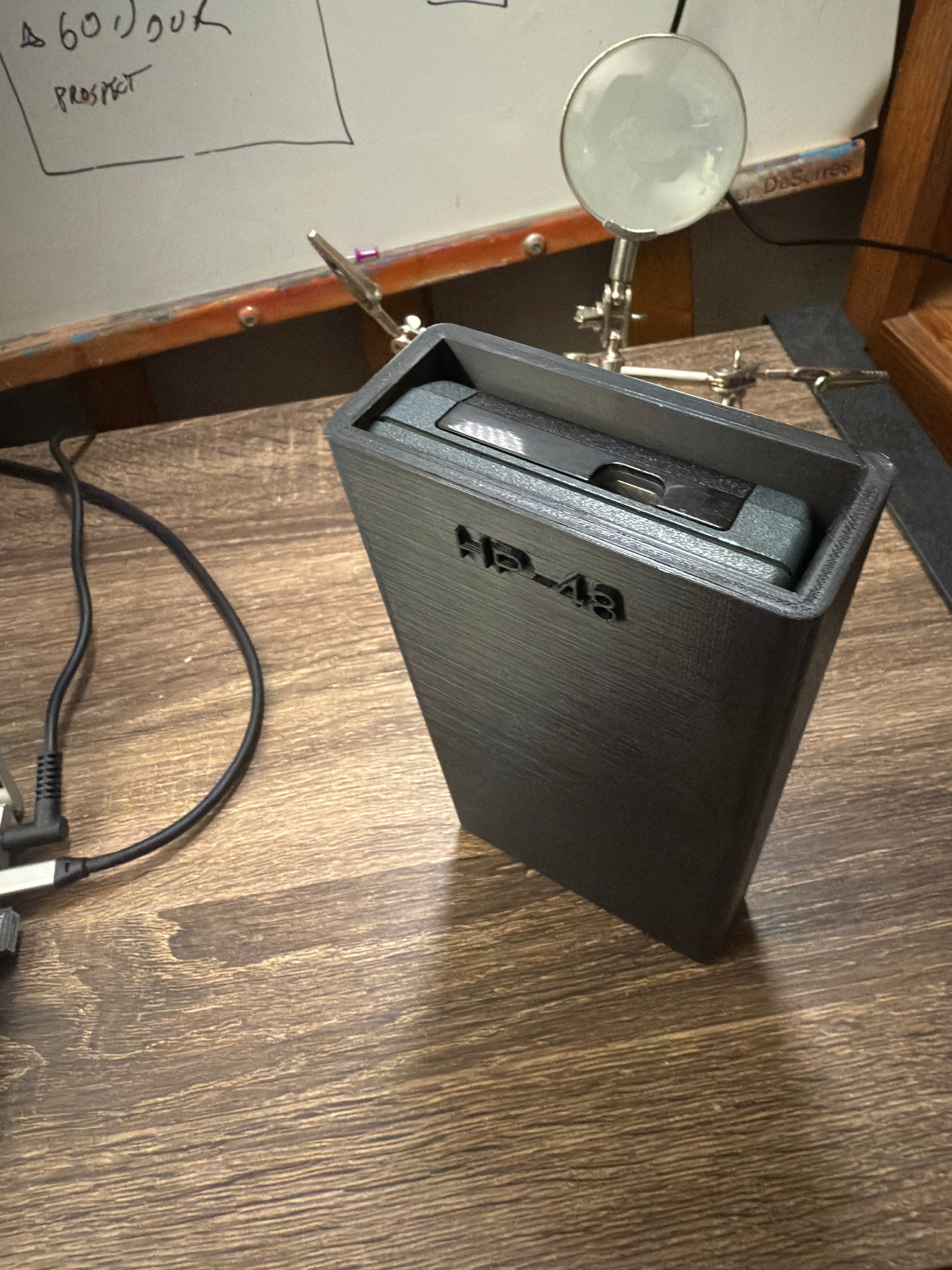 Carcasa rígida robusta para calculadora HP-48