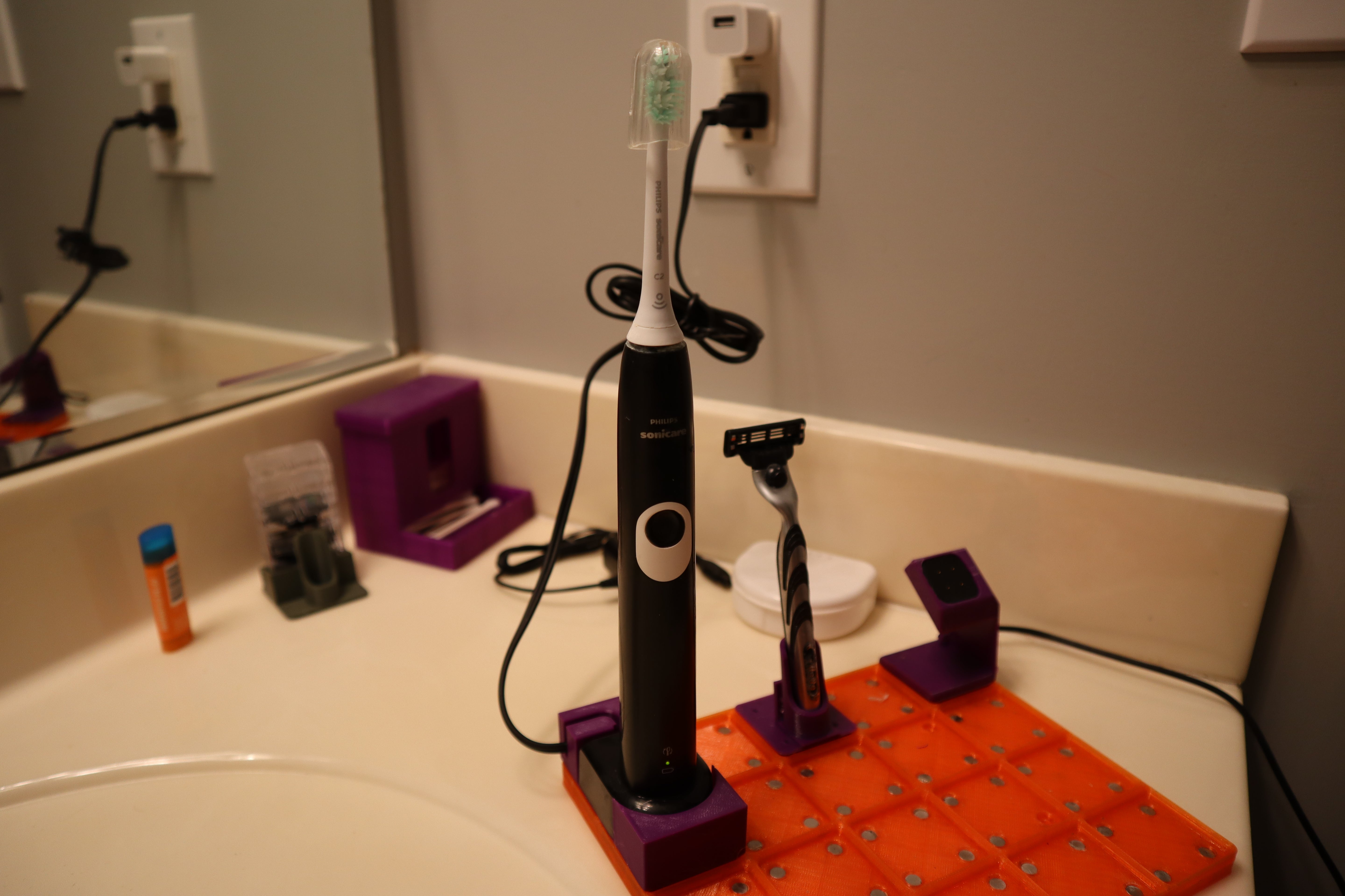 Cargador de cepillo de dientes Gridfinity Sonicare
