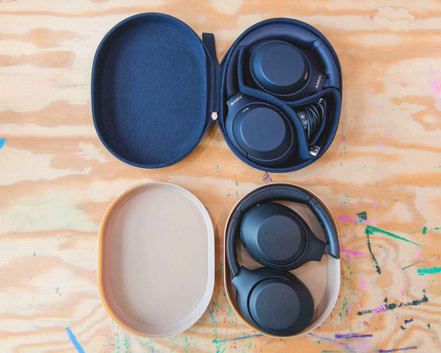 Estuche de viaje resistente para auriculares