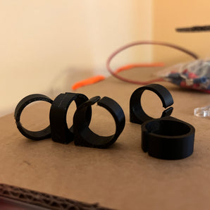 Clips para cables con diámetro interior de 20 mm para pegamento o cinta adhesiva de doble cara