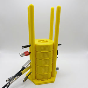 Soporte apilable para organizar cables para carretes