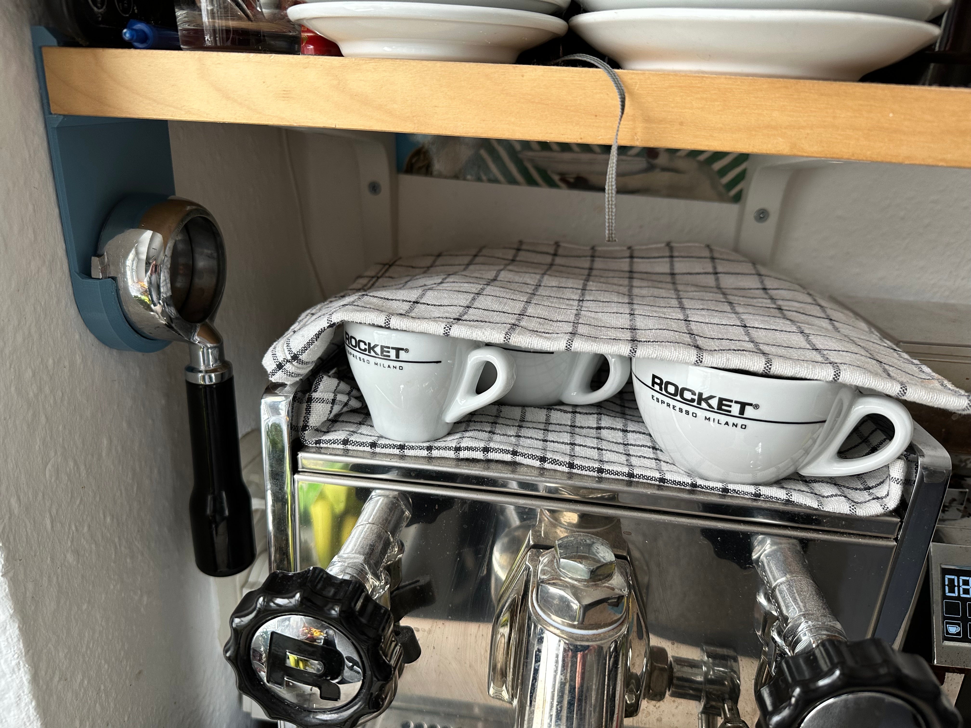 Soporte de portafiltro sin tornillos para Rocket Mozzafiato