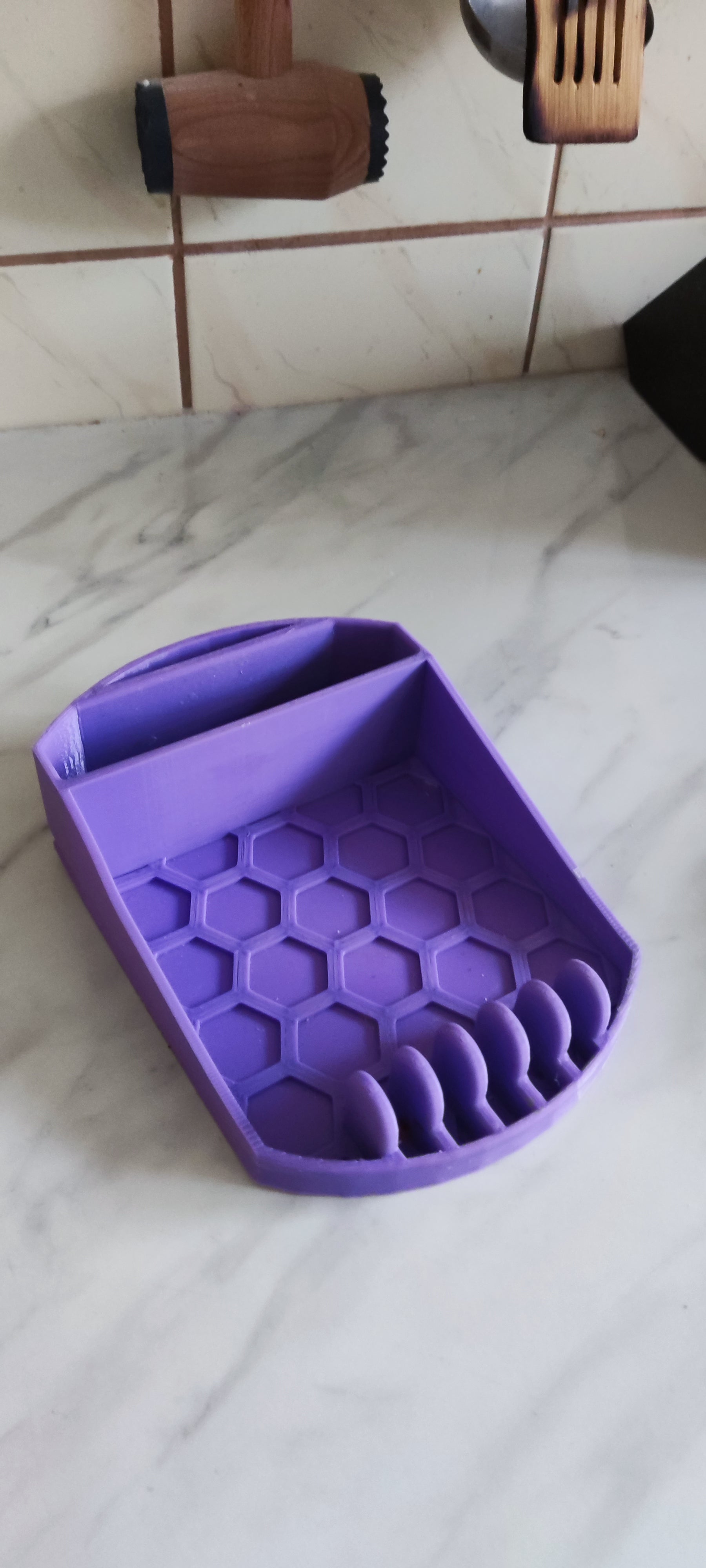 Soporte para espátulas y soporte para tapas de ollas - Organizador de cocina