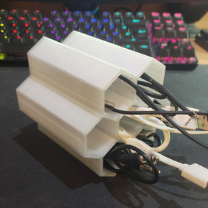 Organizador de cables de escritorio Honeycomb