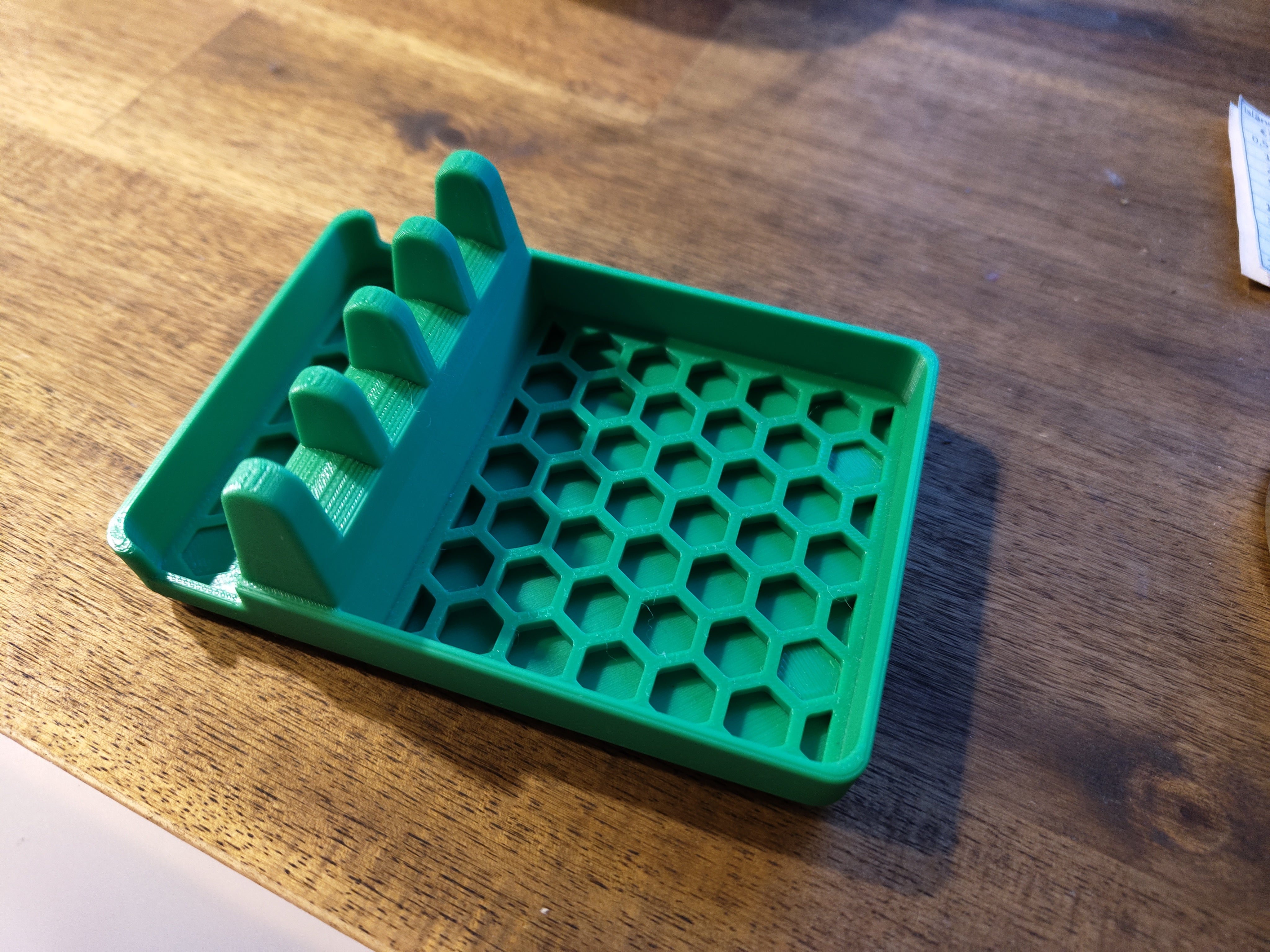 Soporte para espátulas y tapas de camping