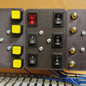 Soporte de carril DIN para botones e indicadores LED