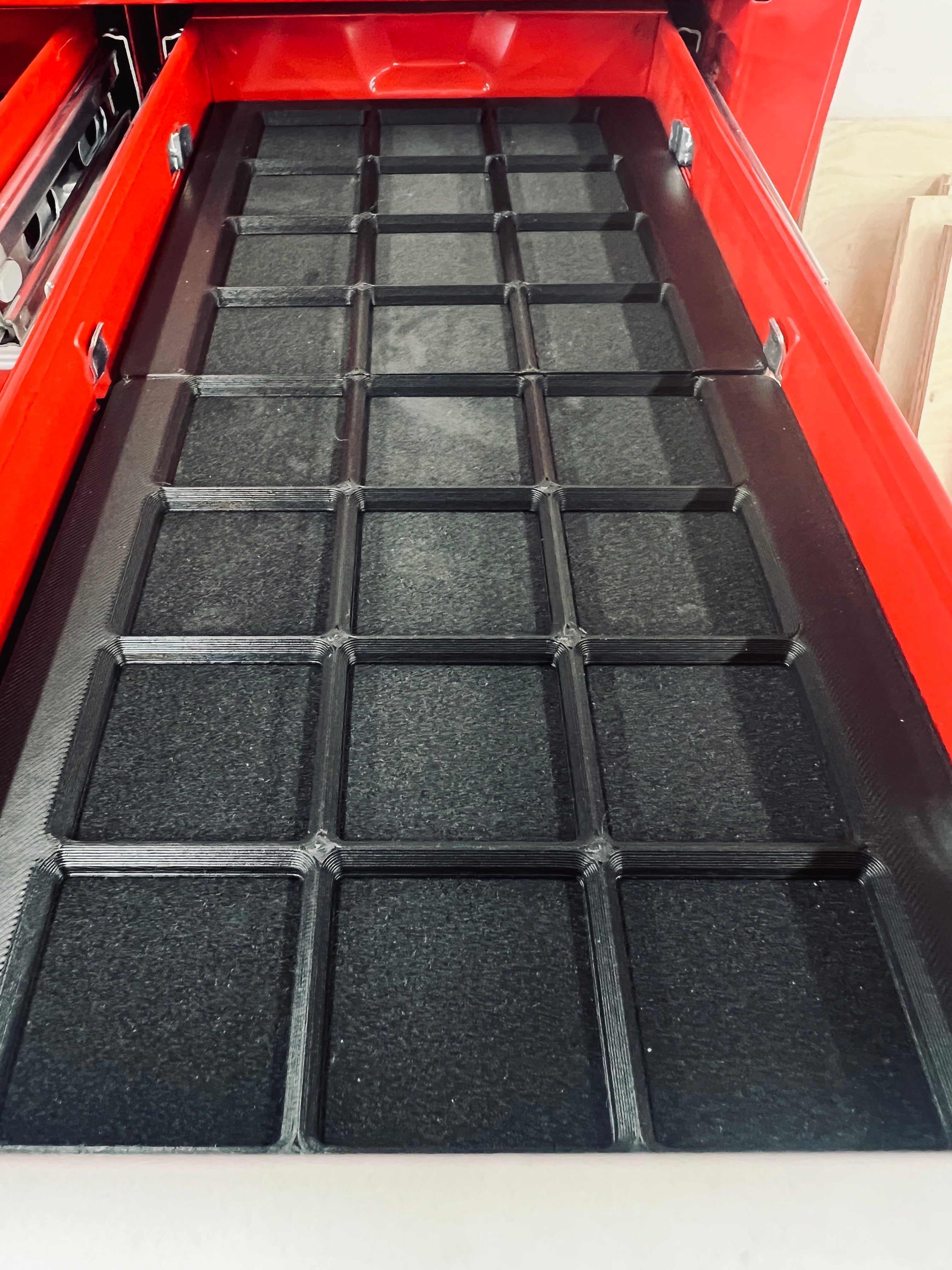 Placa base Gridfinity para caja de herramientas US General de 26" (cajones pequeños de la serie 1)
