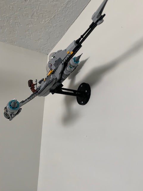 Montaje en pared para LEGO® Star Wars Mandalorian N-1 Starfighter