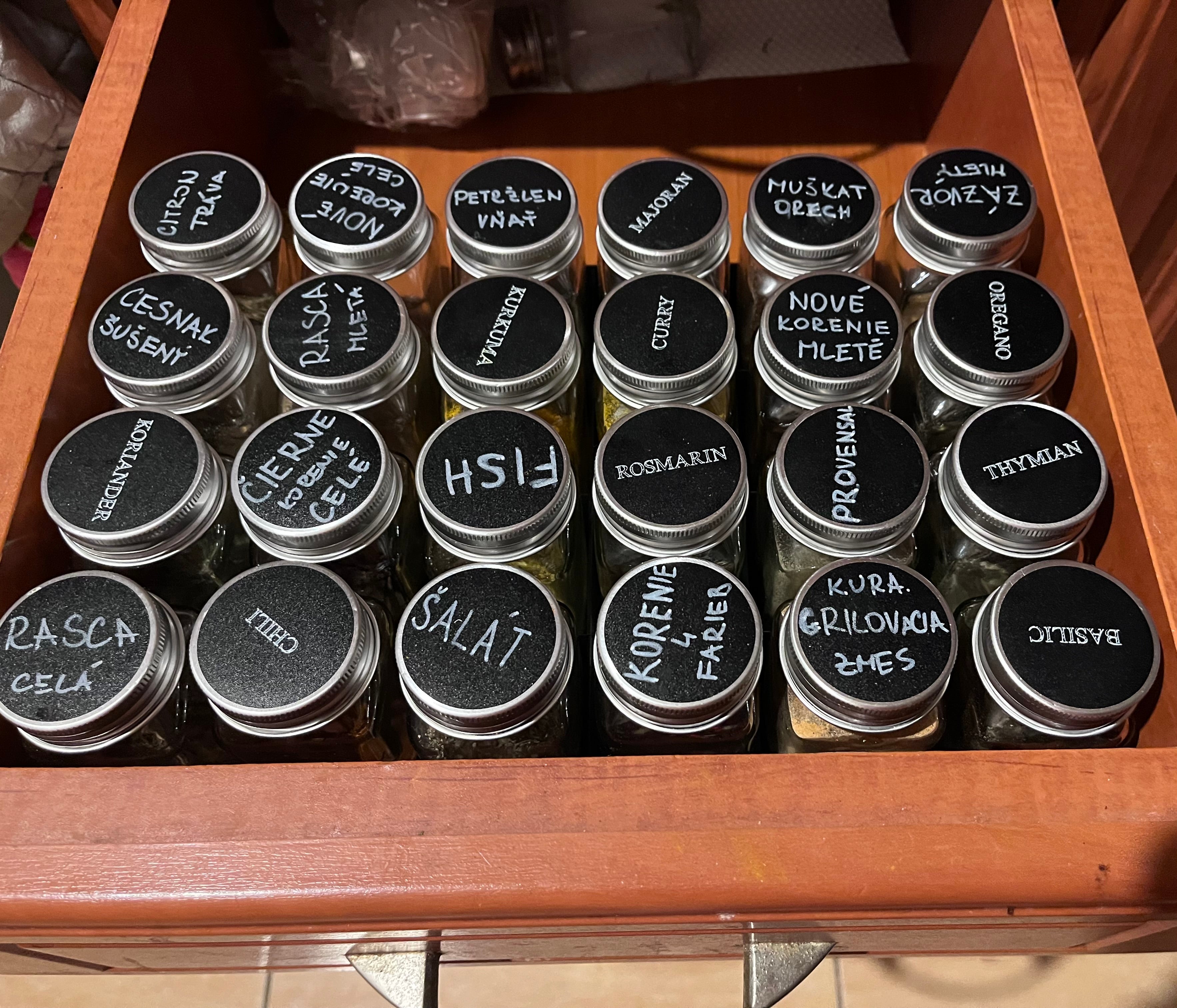 Organizador de especias para el cajón