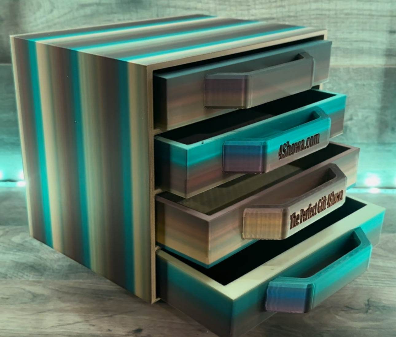 Organizador de escritorio de 4 cajones