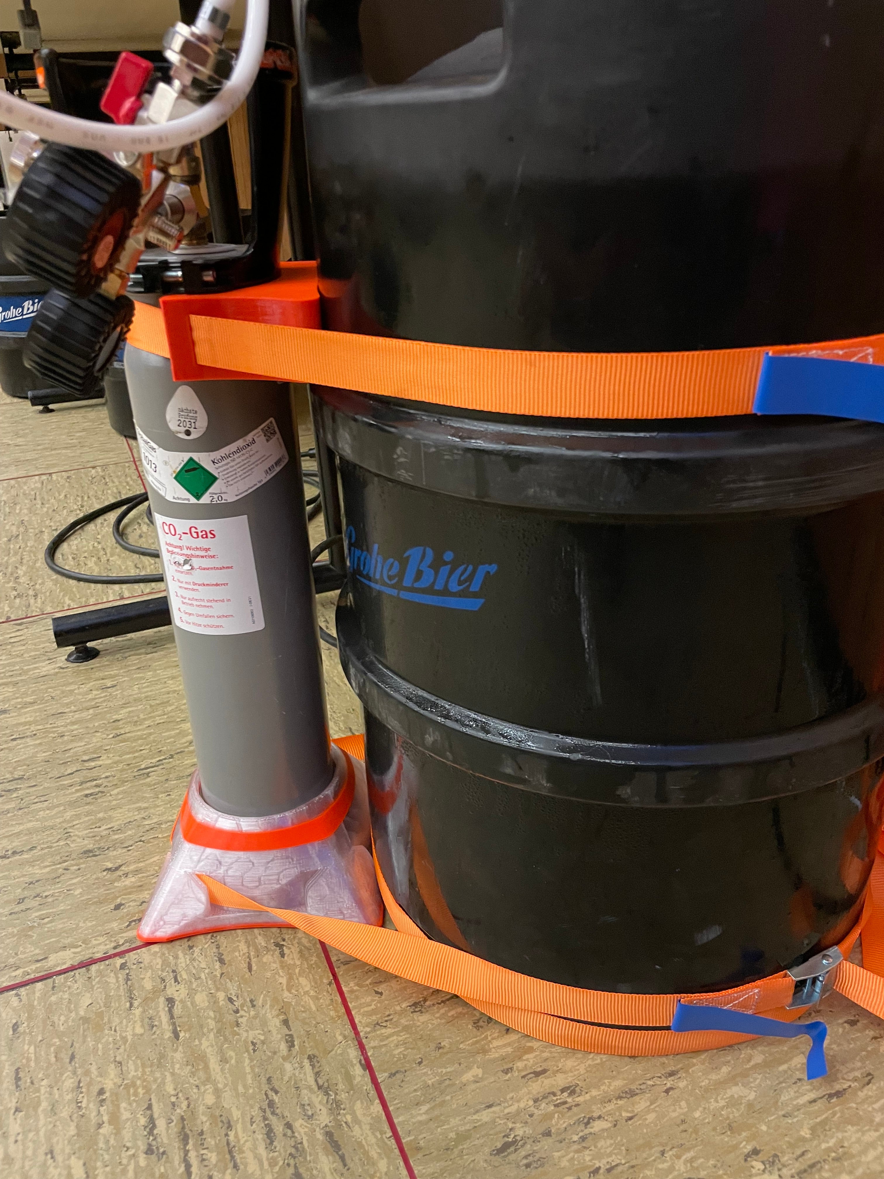 Soporte de CO2 estable para barriles de cerveza