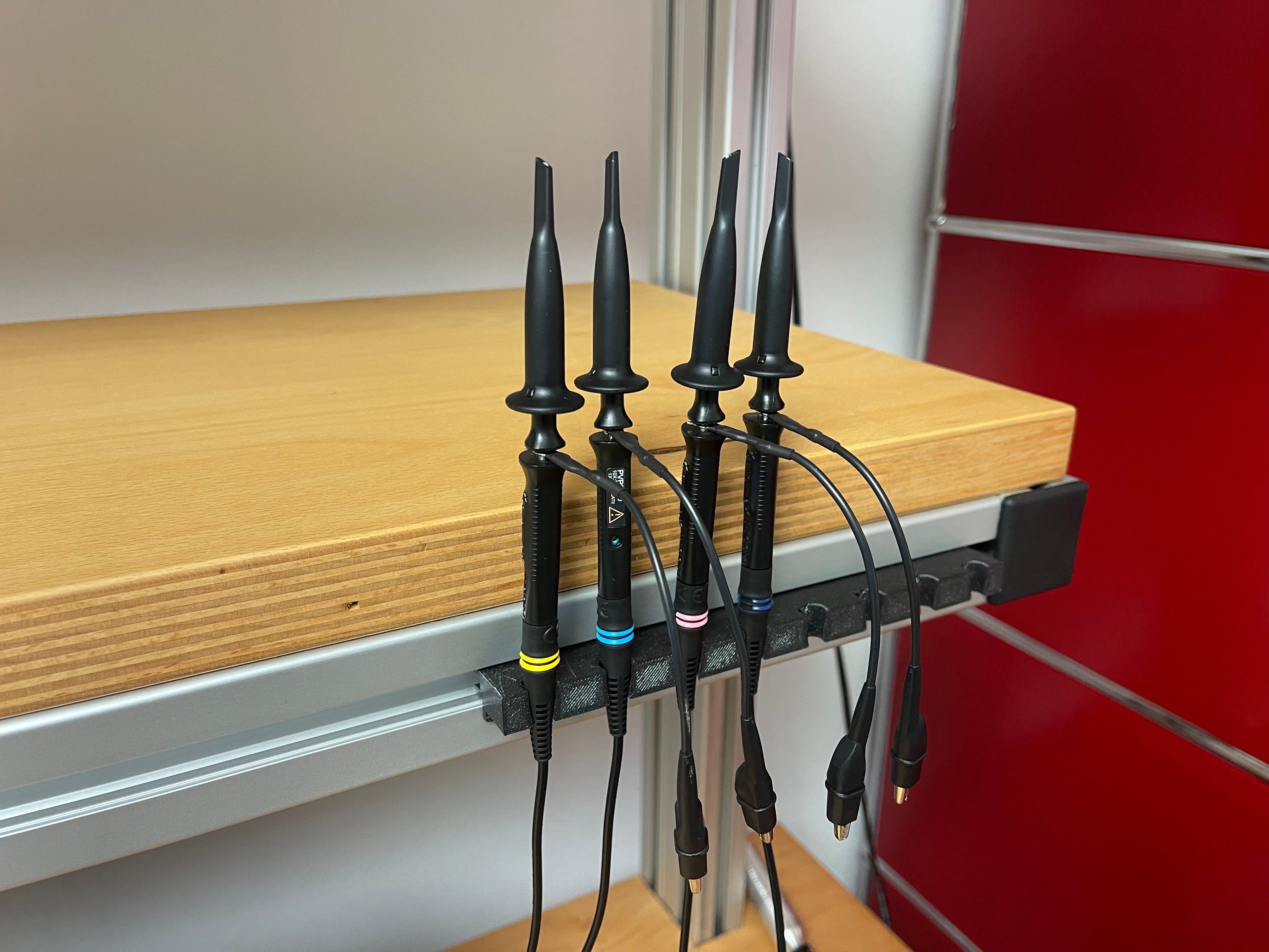 Soporte de sonda y cable paramétrico para perfil de aluminio