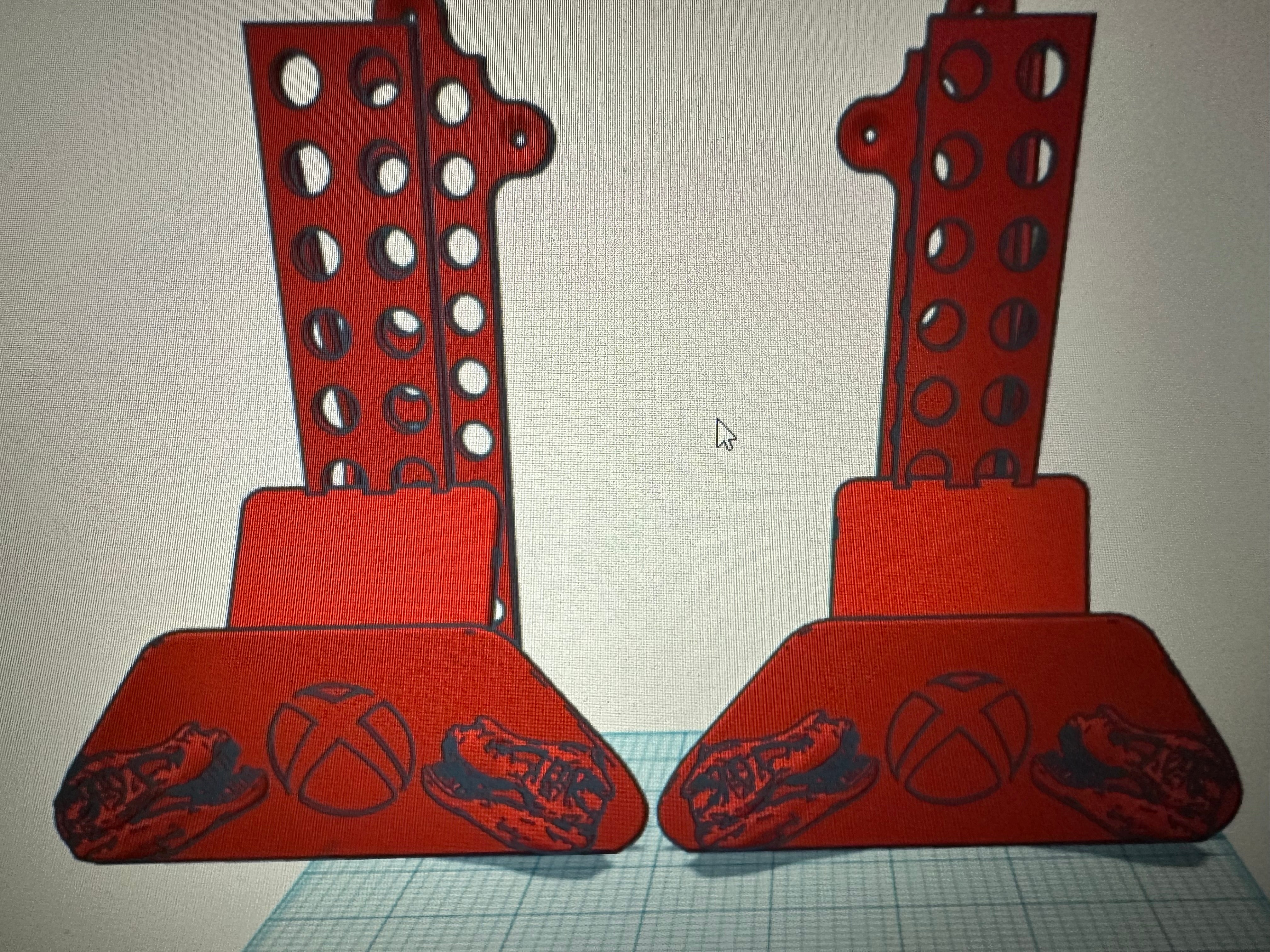 Montaje en pared de Xbox con soporte para controladores y diseño de calavera