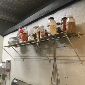 Soporte de pared robusto para estantes de alambre: soporte de repuesto resistente