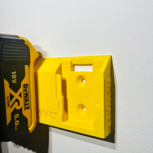Soporte doble para batería DeWalt de 18 V para montaje en pared y techo