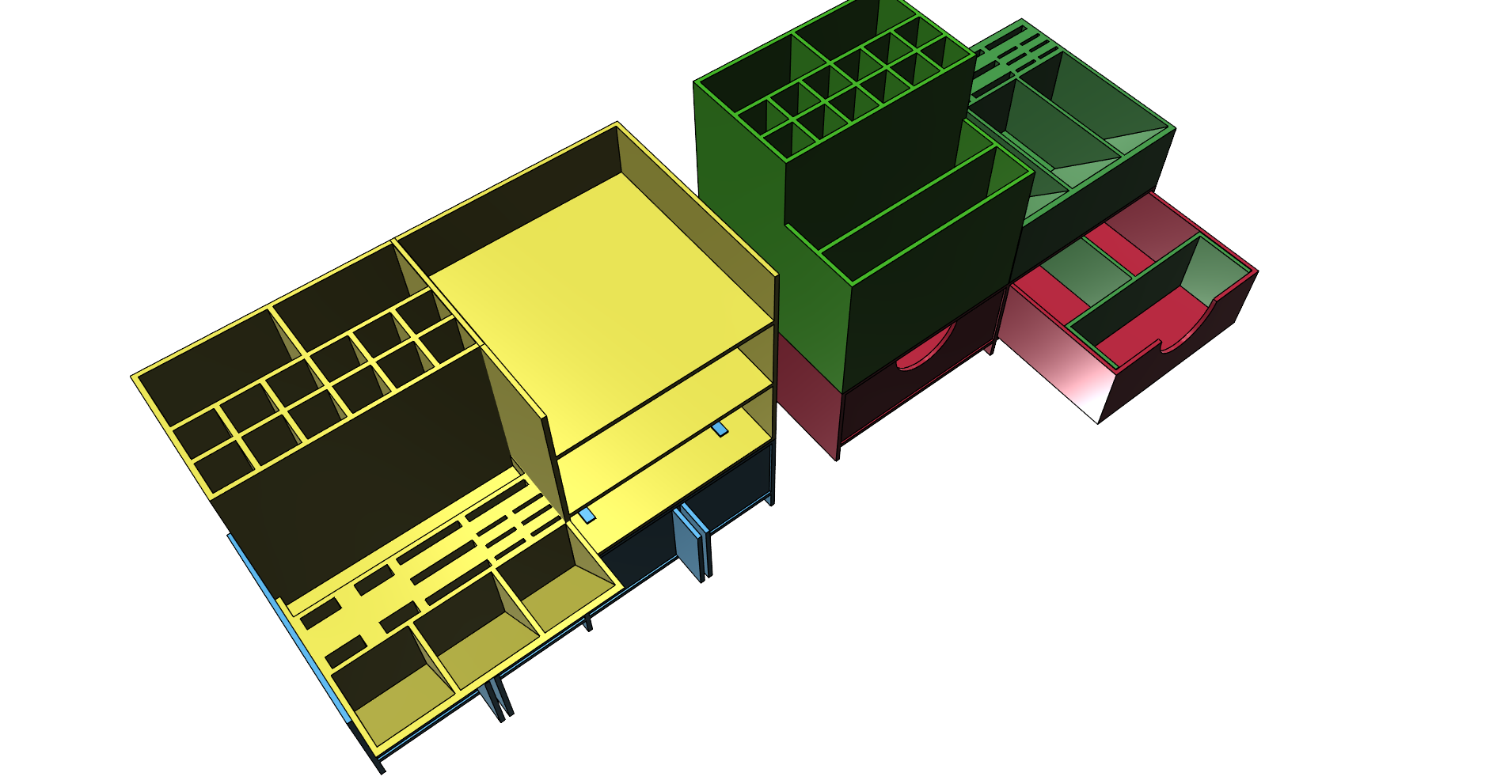 Organizador de escritorio modular: portalápices con espacio para objetos pequeños