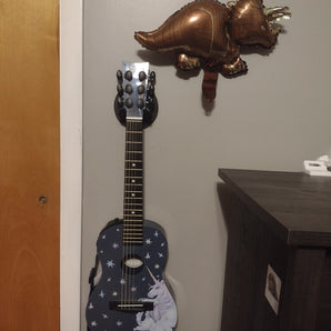 Soporte de pared para guitarra T-rex con diseño de dinosaurio