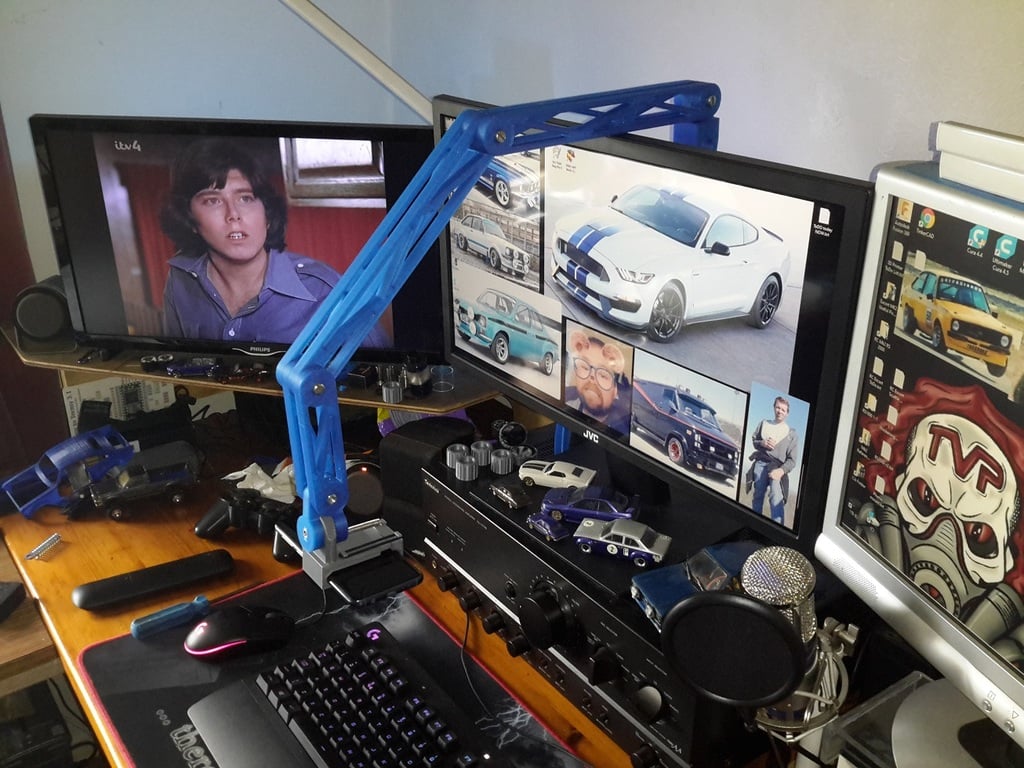 Soporte de teléfono con montaje VESA para monitor de PC