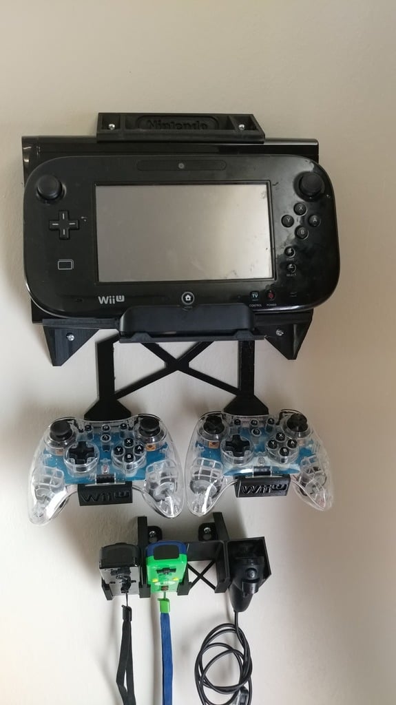 Sistema de montaje en pared para Wii U - Almacenamiento modular