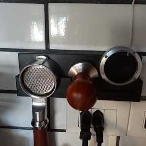 Organizador de espresso Portafilter V2 de 51 mm con espacio para embudo (60 mm de diámetro exterior)