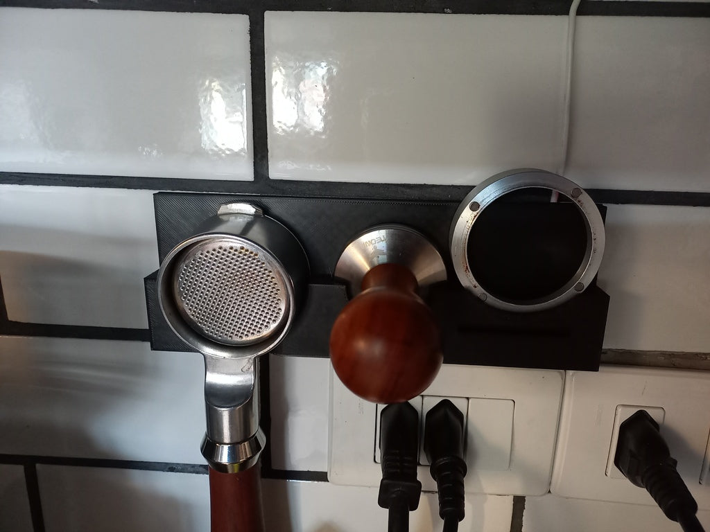 Organizador de espresso Portafilter V2 de 51 mm con espacio para embudo (60 mm de diámetro exterior)