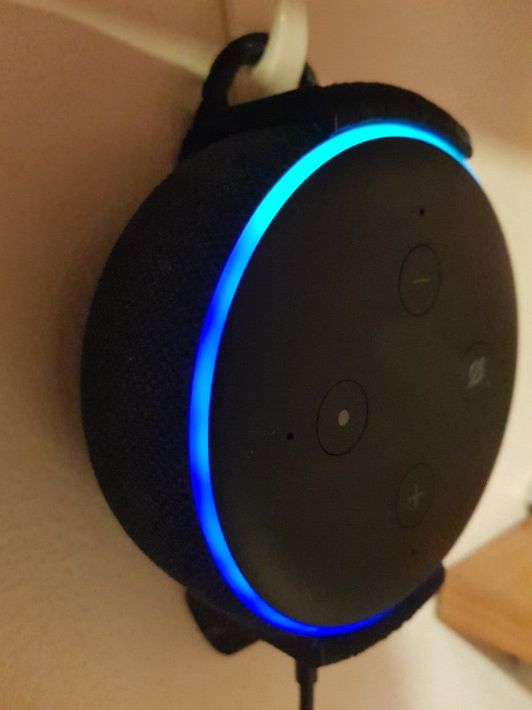 Soporte para Amazon Alexa Echo Dot 3rd Gen con anilla para colgar