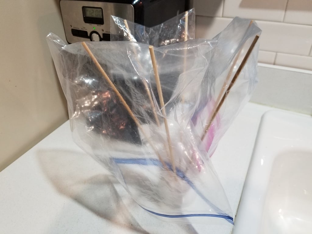 Tendedero reutilizable para bolsas de plástico y bolsas Ziplock