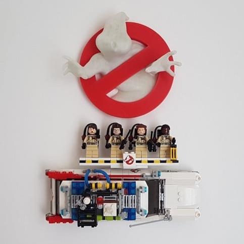 Soporte de pared para Lego Ghostbuster Ecto-1 (21108)