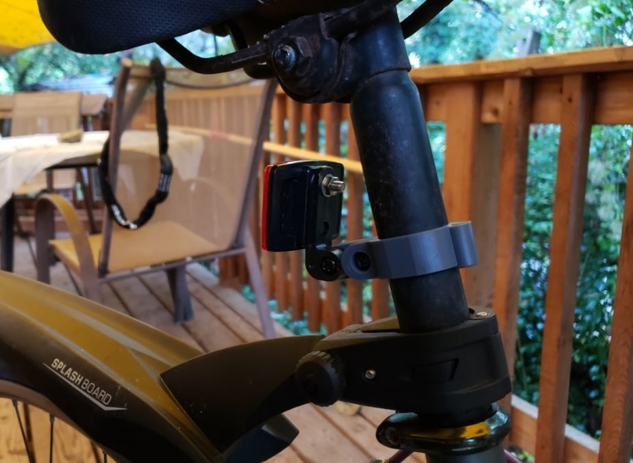 Soporte de abrazadera reflectora para cuadro de bicicleta para tubo de 25 mm y 27 mm