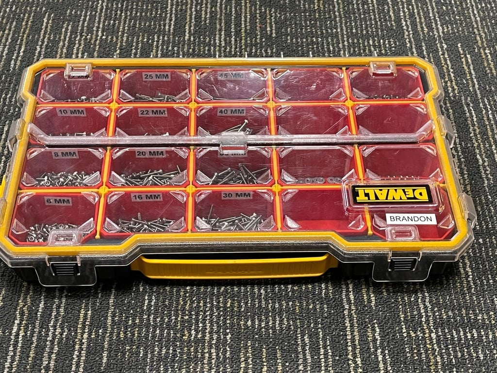 Cajas organizadoras de piezas pequeñas DEWALT de 20 compartimentos