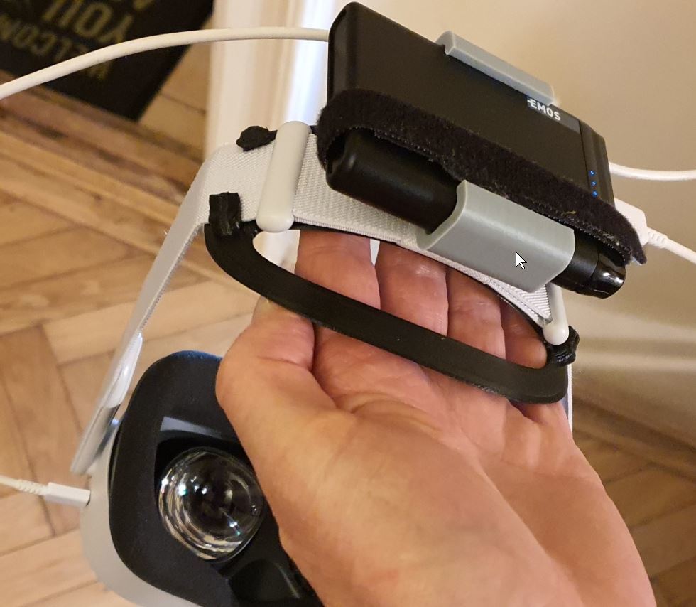 Soporte de batería para Oculus Quest 2: mayor comodidad y tiempo de juego