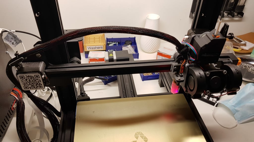 Soporte de cable del eje X Ender 3 para gestión de cables