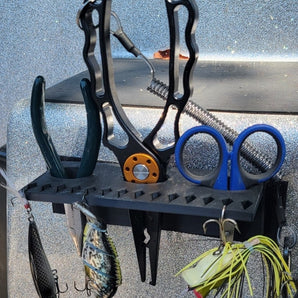Organizador para barco de pesca para anzuelos y alicates