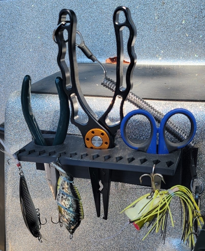 Organizador para barco de pesca para anzuelos y alicates