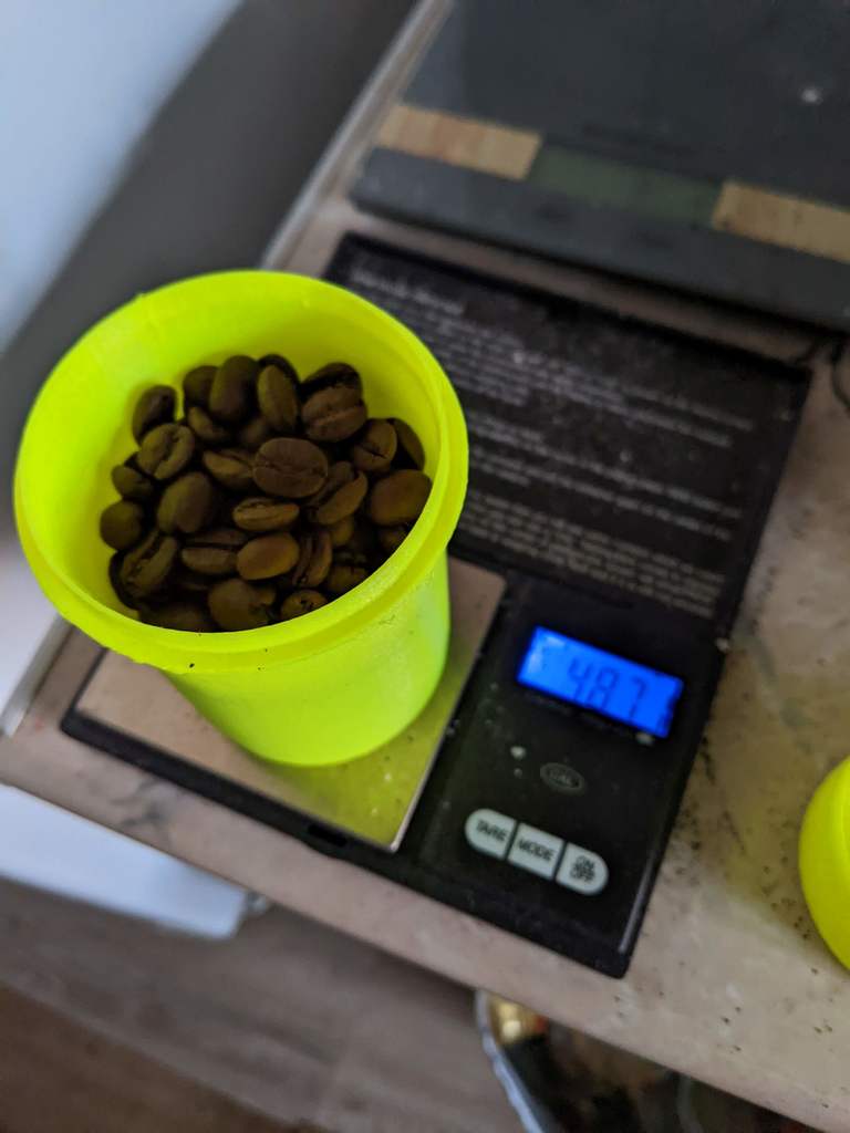 Taza de dosificación de espresso alta para pesar y curva de 58 mm