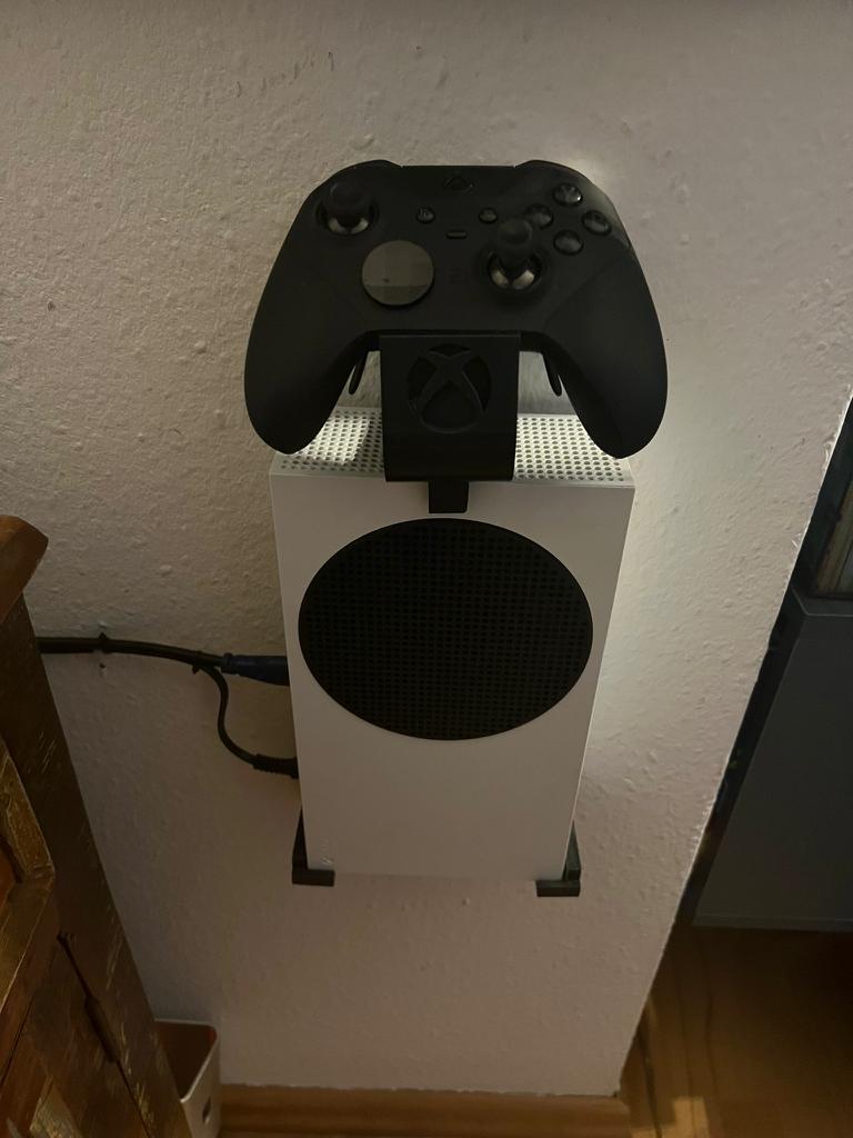 Montaje de pared para Xbox Series S con soporte para Elite Controller